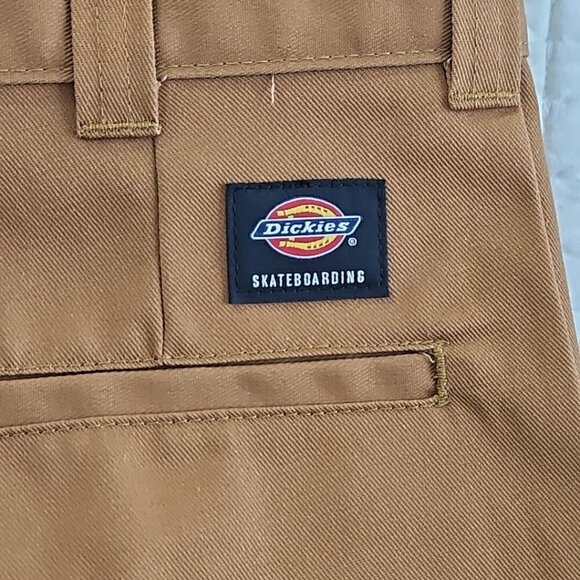 Dickies Skateboarding Flex Regular Fit Pants 28x30 Sepia Brown Creased NEW NWT - Picture 8 of 13